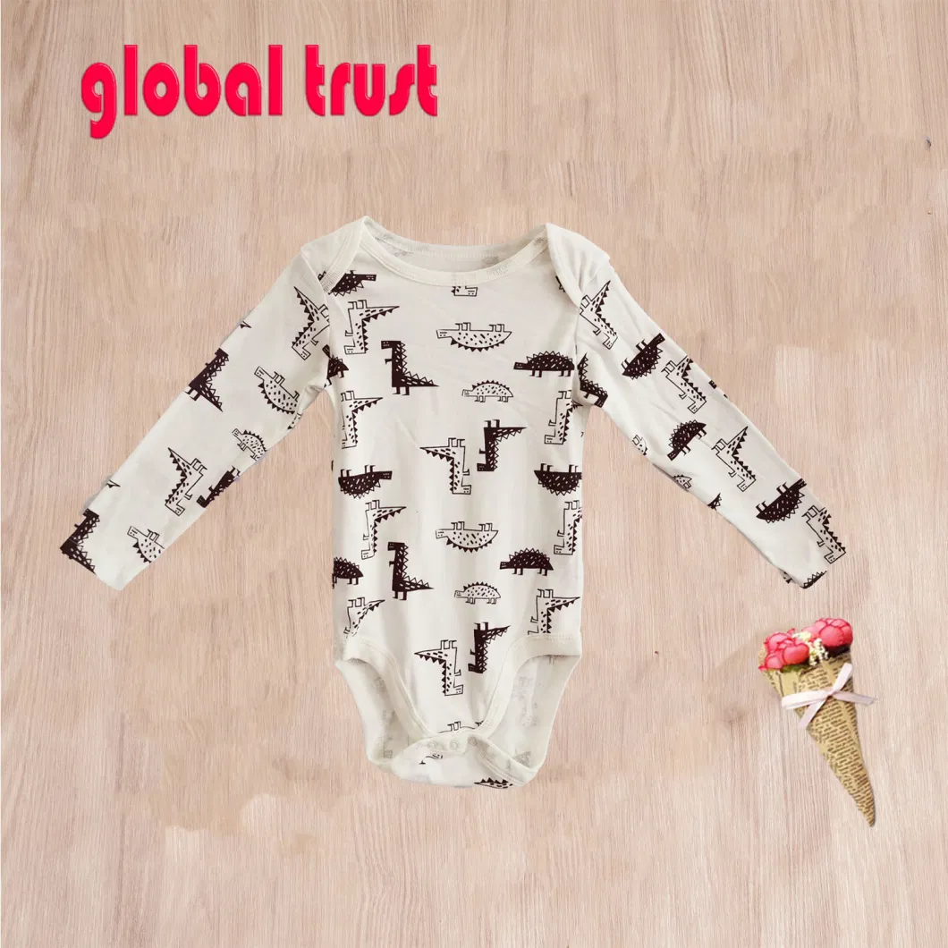 Wholesale Mixed New Born Cute Long Sleeve Summer Cotton Infant Baby Boys Girls Jumpsuits Stock Lots Rompers