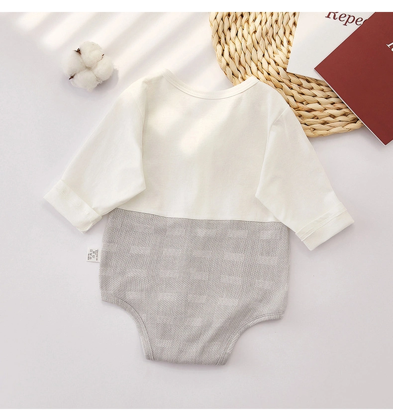 Long Sleeve Baby Boy Rompers with Tows Baby Rompers Wholesale Cute Spanish Baby Long Sleeve Romper